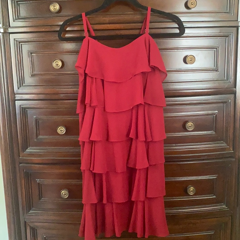 HALLOWEEN Ann Taylor Loft tiered ruffle dress - Perfect Flapper Dress - Size 8